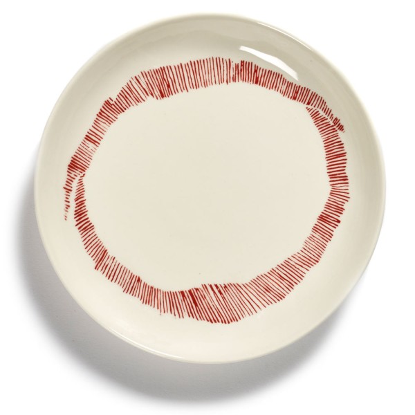Serax Teller Feast White Swirl-Stripes 19 cm 