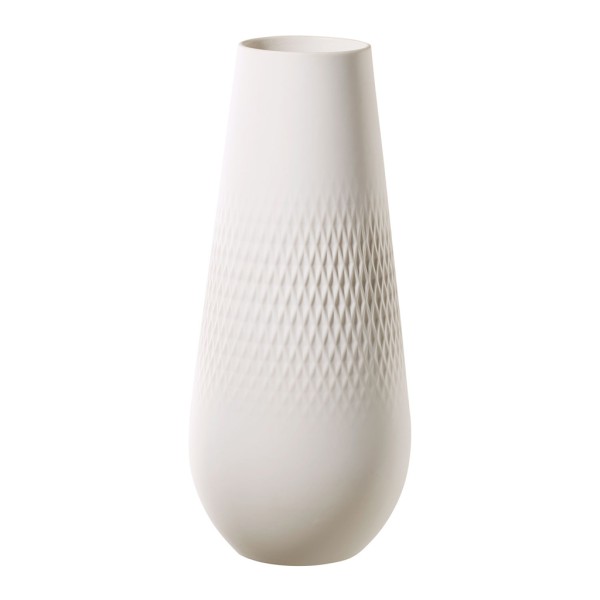 Villeroy & Boch Manufacture Collier blanc Vase Carré hoch 11,5x11,5x26cm
